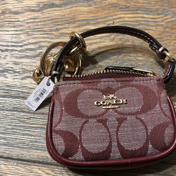 NWT Coach Bag Charm /Keychain Brown - Picture 9 of 9
